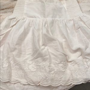Embroidered Ivory skirt